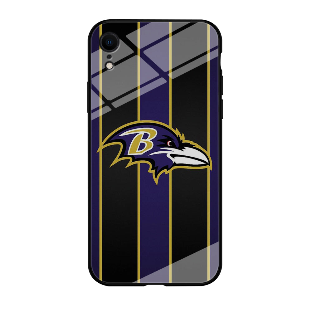 NFL Baltimore Ravens 001 iPhone XR Case-Phone Case-Tempered Glass Case-Altracase