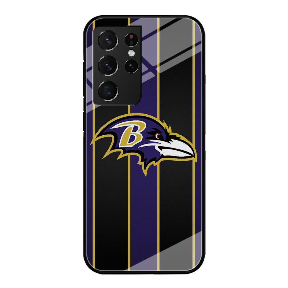 NFL Baltimore Ravens 001 Samsung Galaxy S21 Ultra Case-Phone Case-Tempered Glass Case-Altracase