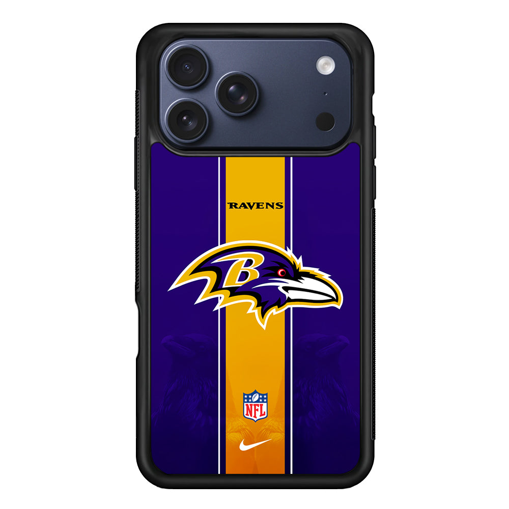 NFL Baltimore Ravens Navy Nike iPhone 17 Pro Case - Altracase