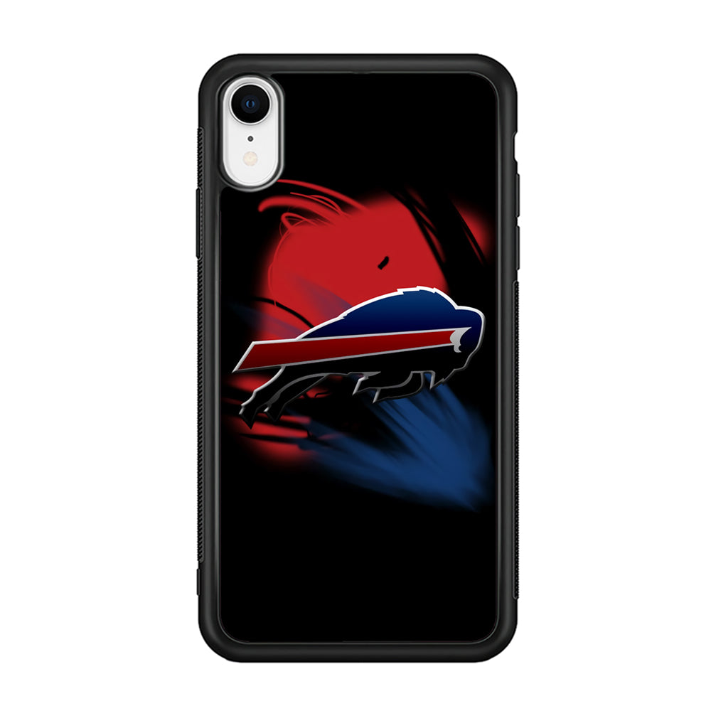 NFL Buffalo Bills 001 iPhone XR Case-Phone Case-Rubber Black (2D Case)-Altracase