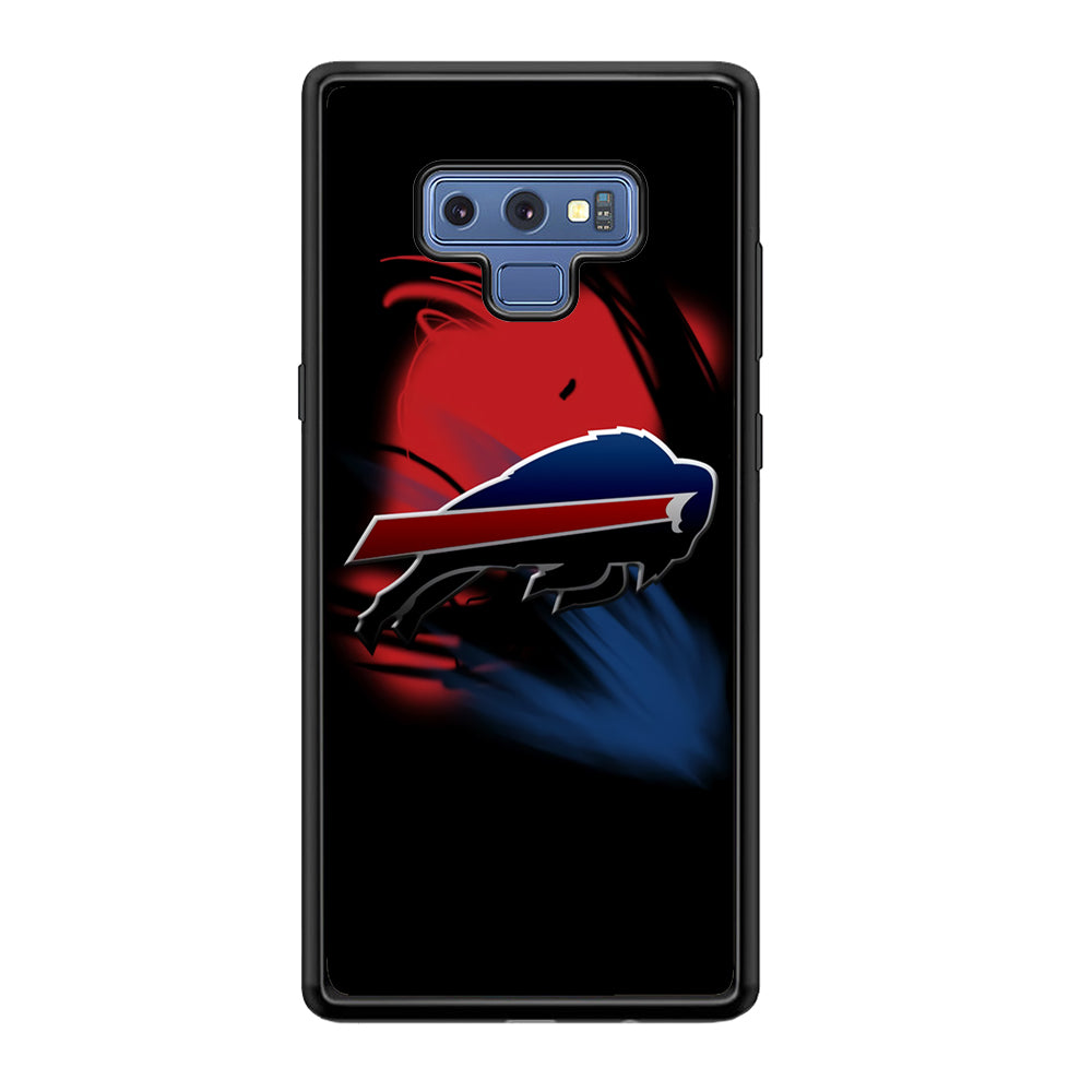 NFL Buffalo Bills 001 Samsung Galaxy Note 9 Case-Phone Case-Rubber Black (2D Case)-Altracase