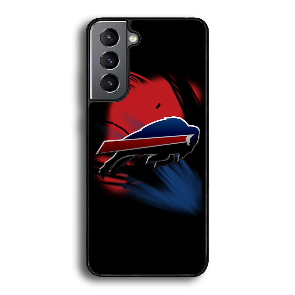NFL Buffalo Bills 001 Samsung Galaxy S21 Plus Case-Phone Case-Rubber Black (2D Case)-Altracase