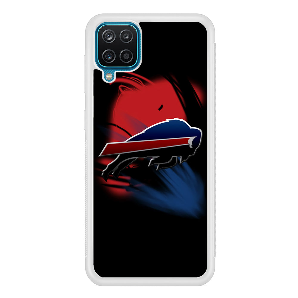 NFL Buffalo Bills 001 Samsung Galaxy A12 Case-Phone Case-Rubber White (2D Case)-Altracase
