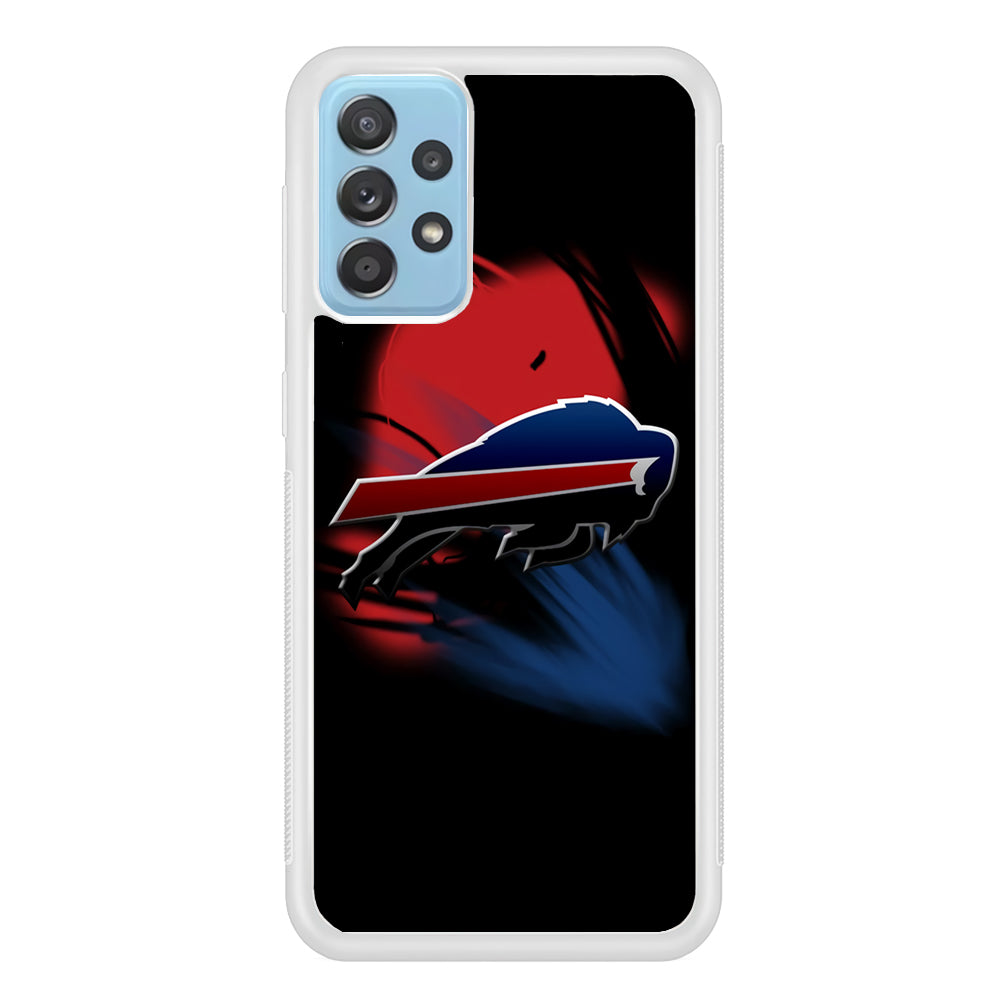 NFL Buffalo Bills 001 Samsung Galaxy A72 Case-Phone Case-Rubber White (2D Case)-Altracase