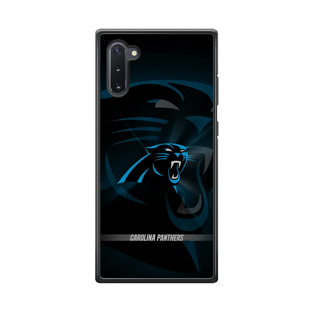 NFL Carolina Panthers 001 Samsung Galaxy Note 10 Case-Phone Case-Rubber Black (2D Case)-Altracase