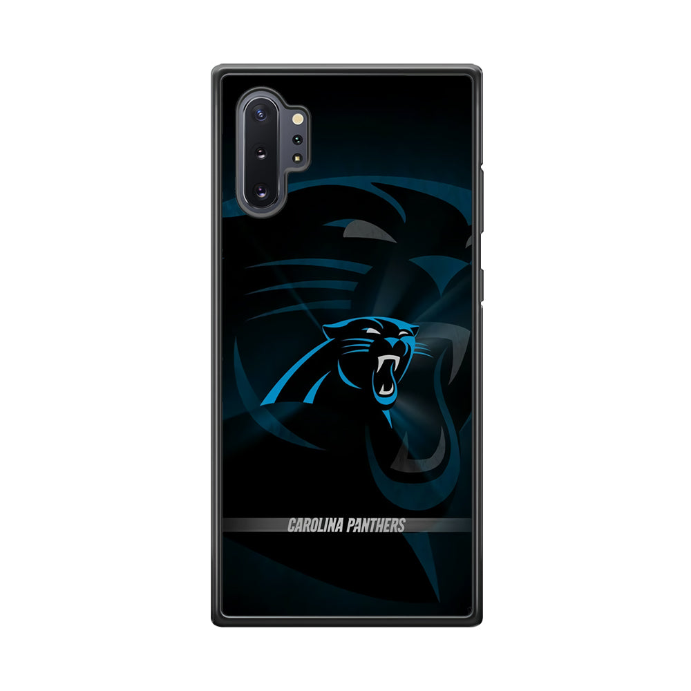 NFL Carolina Panthers 001 Samsung Galaxy Note 10 Plus Case-Phone Case-Rubber Black (2D Case)-Altracase