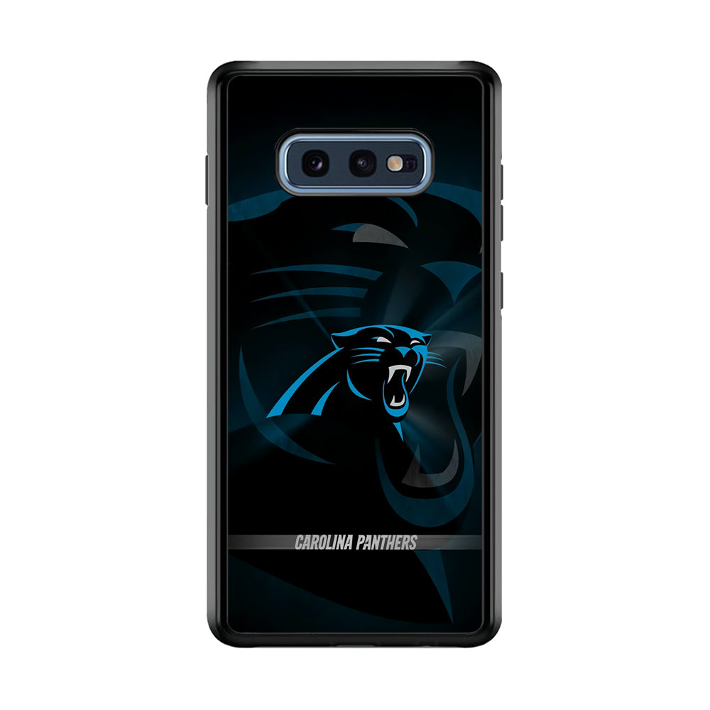 NFL Carolina Panthers 001 Samsung Galaxy S10E Case-Phone Case-Rubber Black (2D Case)-Altracase