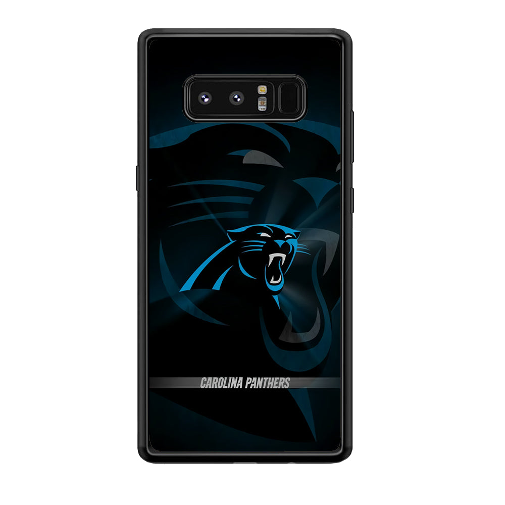 NFL Carolina Panthers 001 Samsung Galaxy Note 8 Case-Phone Case-Rubber Black (2D Case)-Altracase