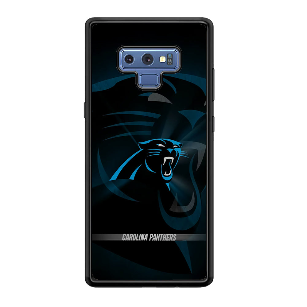 NFL Carolina Panthers 001 Samsung Galaxy Note 9 Case-Phone Case-Rubber Black (2D Case)-Altracase
