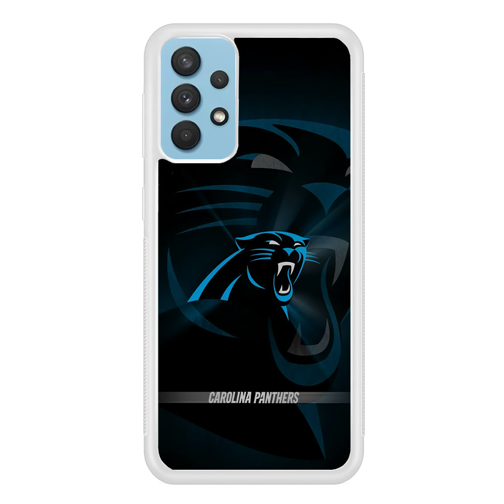 NFL Carolina Panthers 001 Samsung Galaxy A32 Case-Phone Case-Rubber White (2D Case)-Altracase