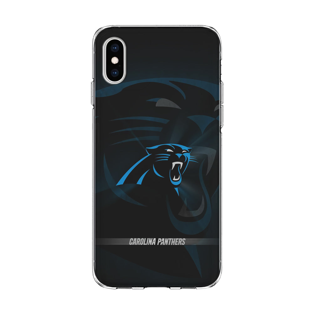 NFL Carolina Panthers 001 iPhone Xs Case-Phone Case-Clear Soft Case-Altracase
