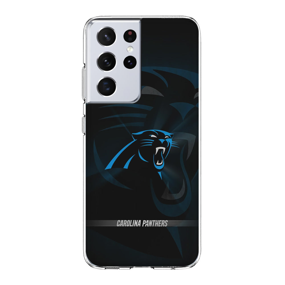 NFL Carolina Panthers 001 Samsung Galaxy S21 Ultra Case-Phone Case-Clear Soft Case-Altracase