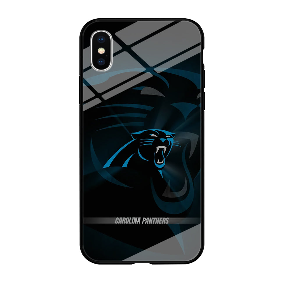 NFL Carolina Panthers 001 iPhone Xs Case-Phone Case-Tempered Glass Case-Altracase
