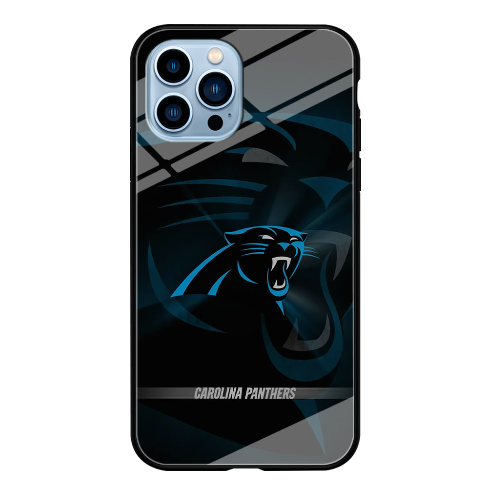 NFL Carolina Panthers 001 iPhone 15 Pro Max Case-Phone Case-Tempered Glass Case-Altracase