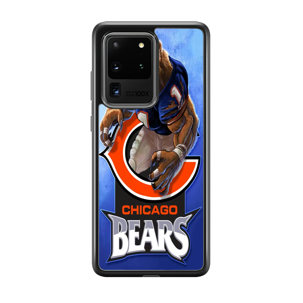 NFL Chicago Bears 001 Samsung Galaxy S20 Ultra Case-Phone Case-Tempered Glass Case-Altracase