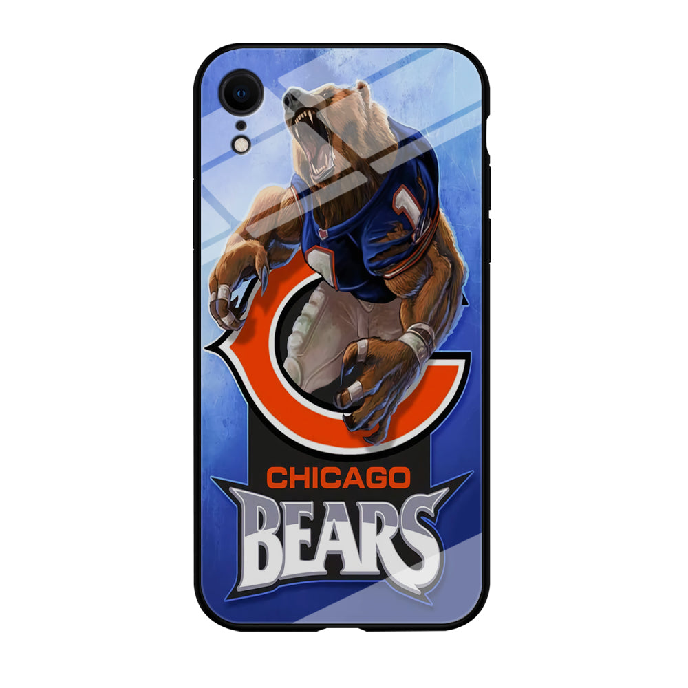 NFL Chicago Bears 001 iPhone XR Case-Phone Case-Tempered Glass Case-Altracase