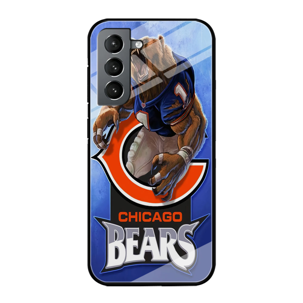 NFL Chicago Bears 001 Samsung Galaxy S22 Case-Phone Case-Tempered Glass Case-Altracase