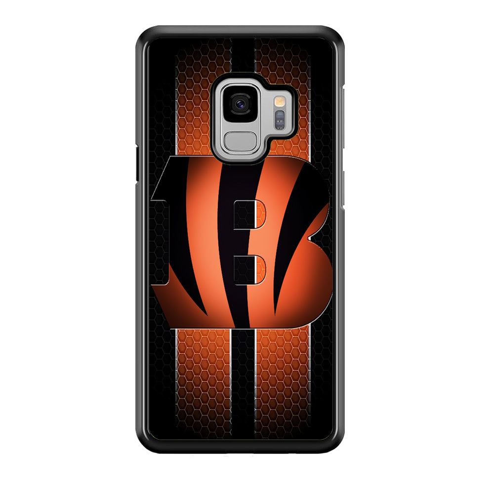 NFL Cincinnati Bengals 001 Samsung Galaxy S9 Case-Phone Case-Rubber Black (2D Case)-Altracase