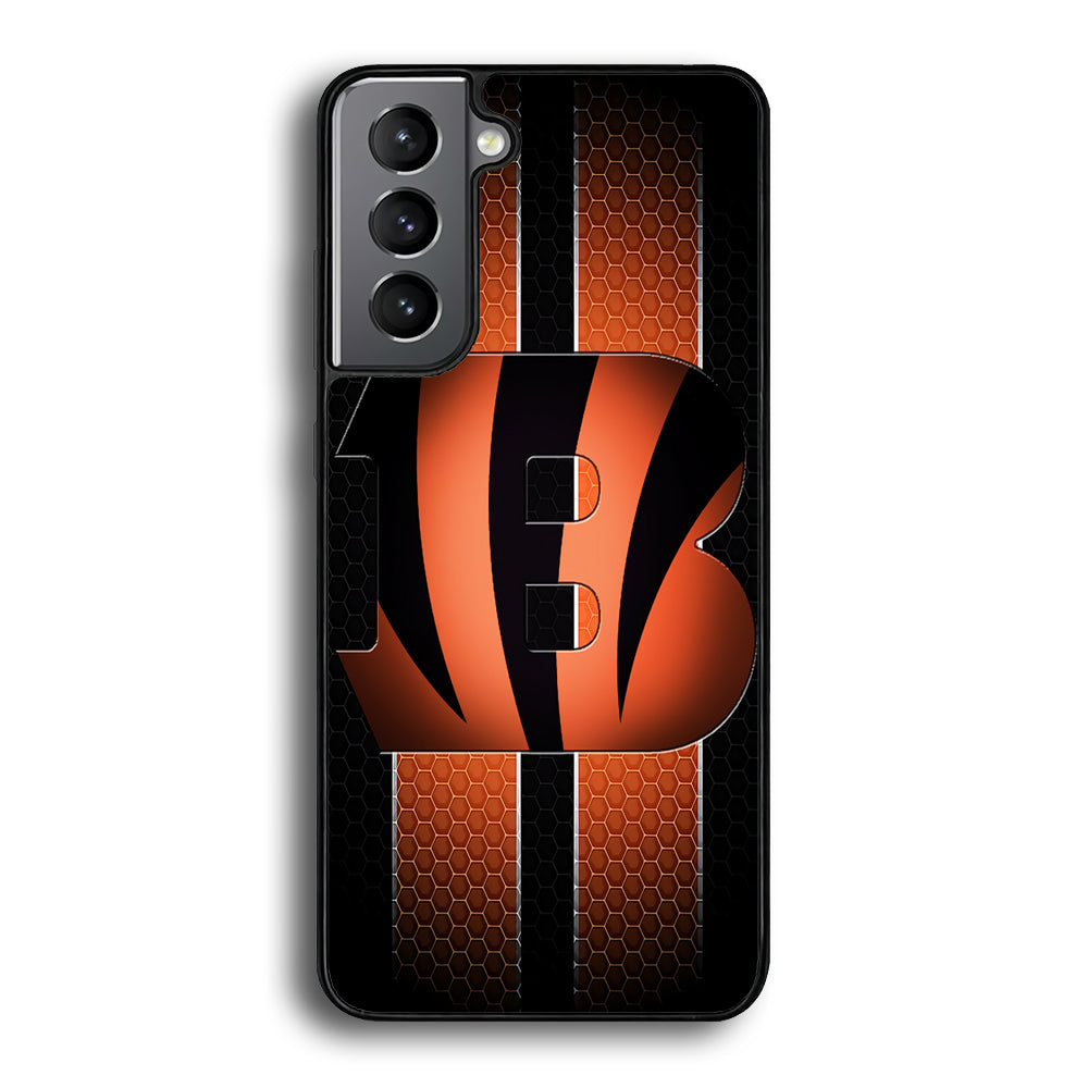NFL Cincinnati Bengals 001 Samsung Galaxy S24 Case-Phone Case-Rubber Black (2D Case)-Altracase