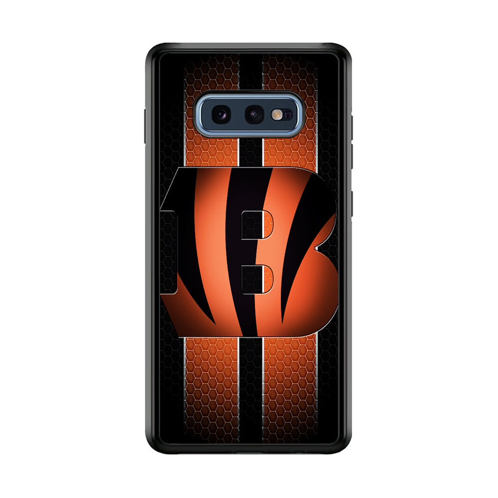 NFL Cincinnati Bengals 001 Samsung Galaxy S10E Case-Phone Case-Rubber Black (2D Case)-Altracase