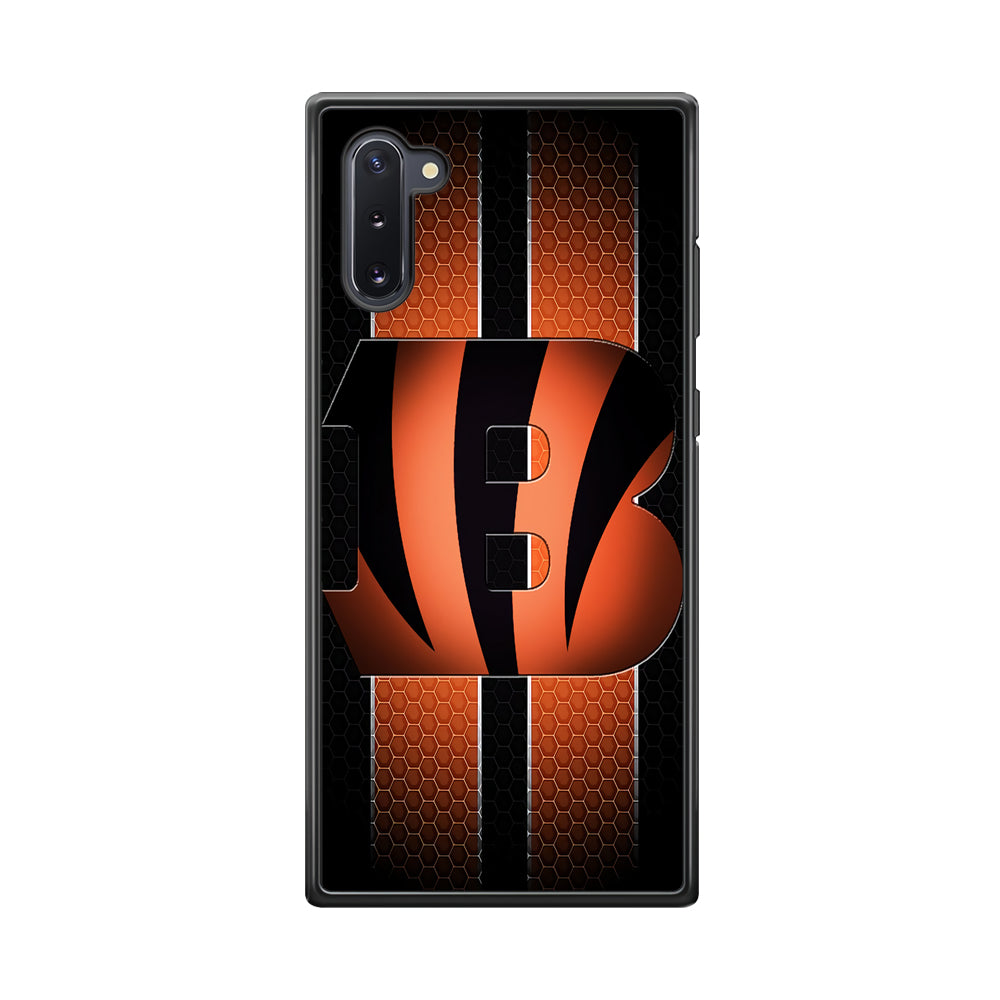 NFL Cincinnati Bengals 001 Samsung Galaxy Note 10 Case-Phone Case-Rubber Black (2D Case)-Altracase