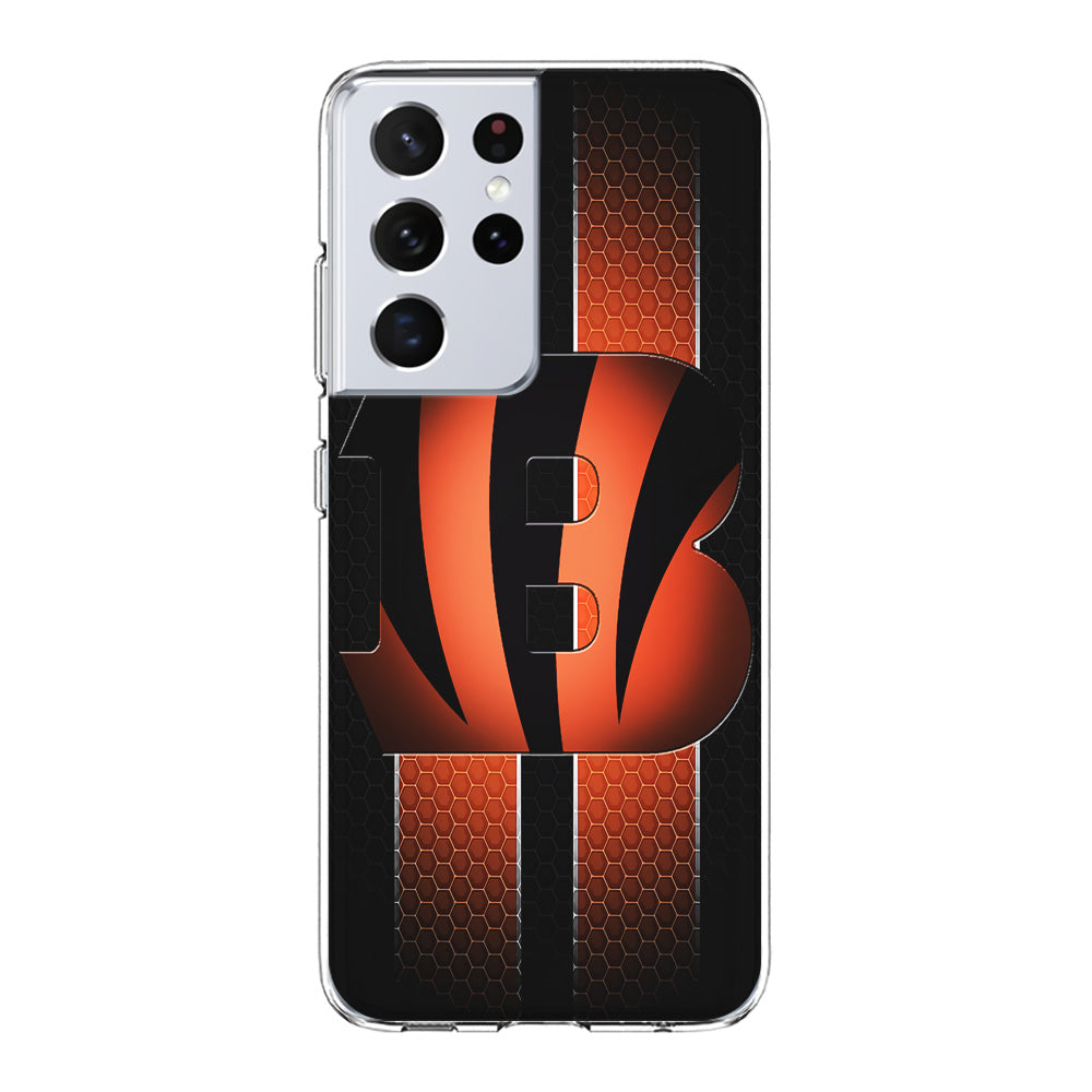 NFL Cincinnati Bengals 001 Samsung Galaxy S21 Ultra Case-Phone Case-Clear Soft Case-Altracase