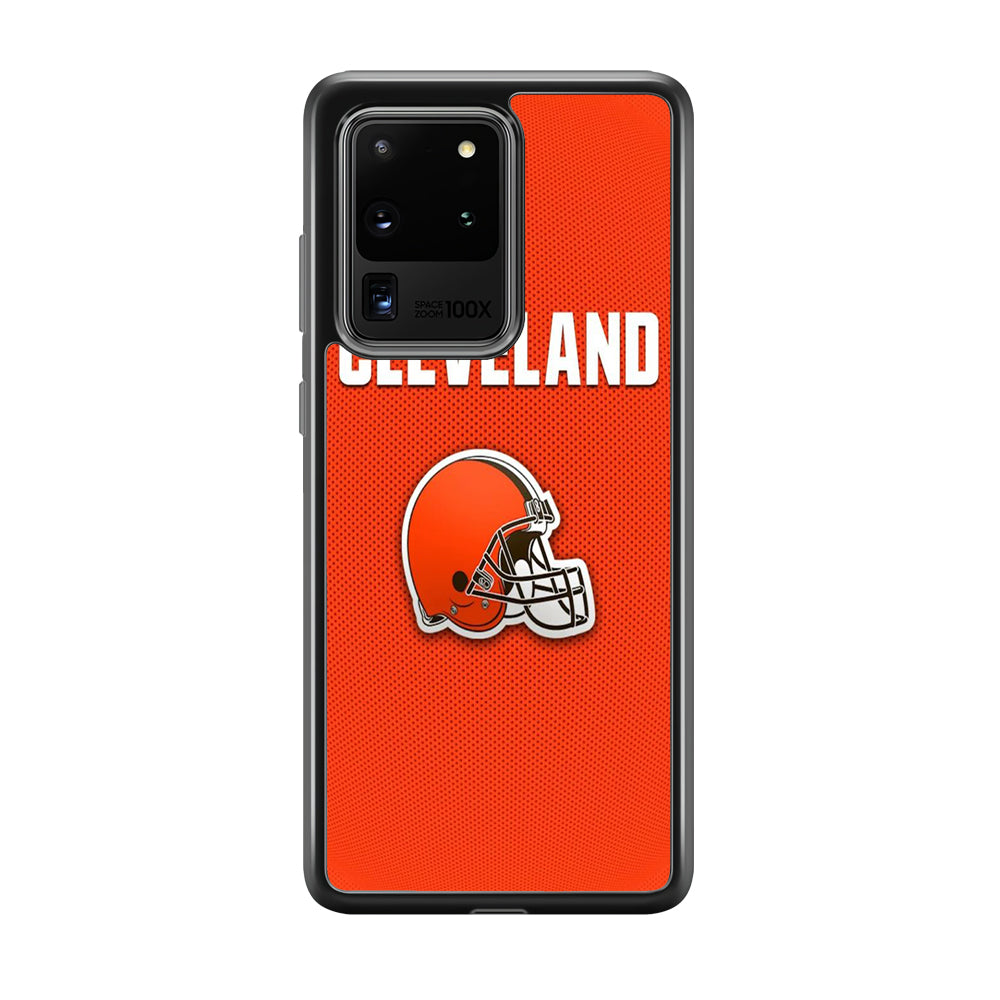 NFL Cleveland Browns 001 Samsung Galaxy S20 Ultra Case-Phone Case-Tempered Glass Case-Altracase
