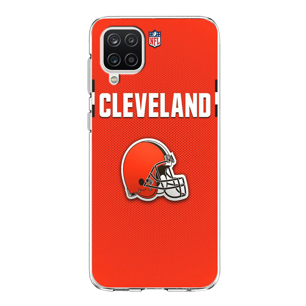 NFL Cleveland Browns 001 Samsung Galaxy A12 Case-Phone Case-Clear Soft Case-Altracase