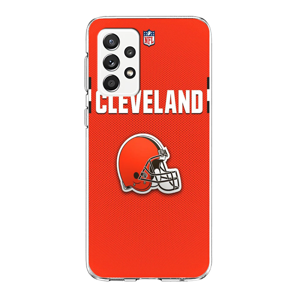 NFL Cleveland Browns 001 Samsung Galaxy A72 Case-Phone Case-Clear Soft Case-Altracase