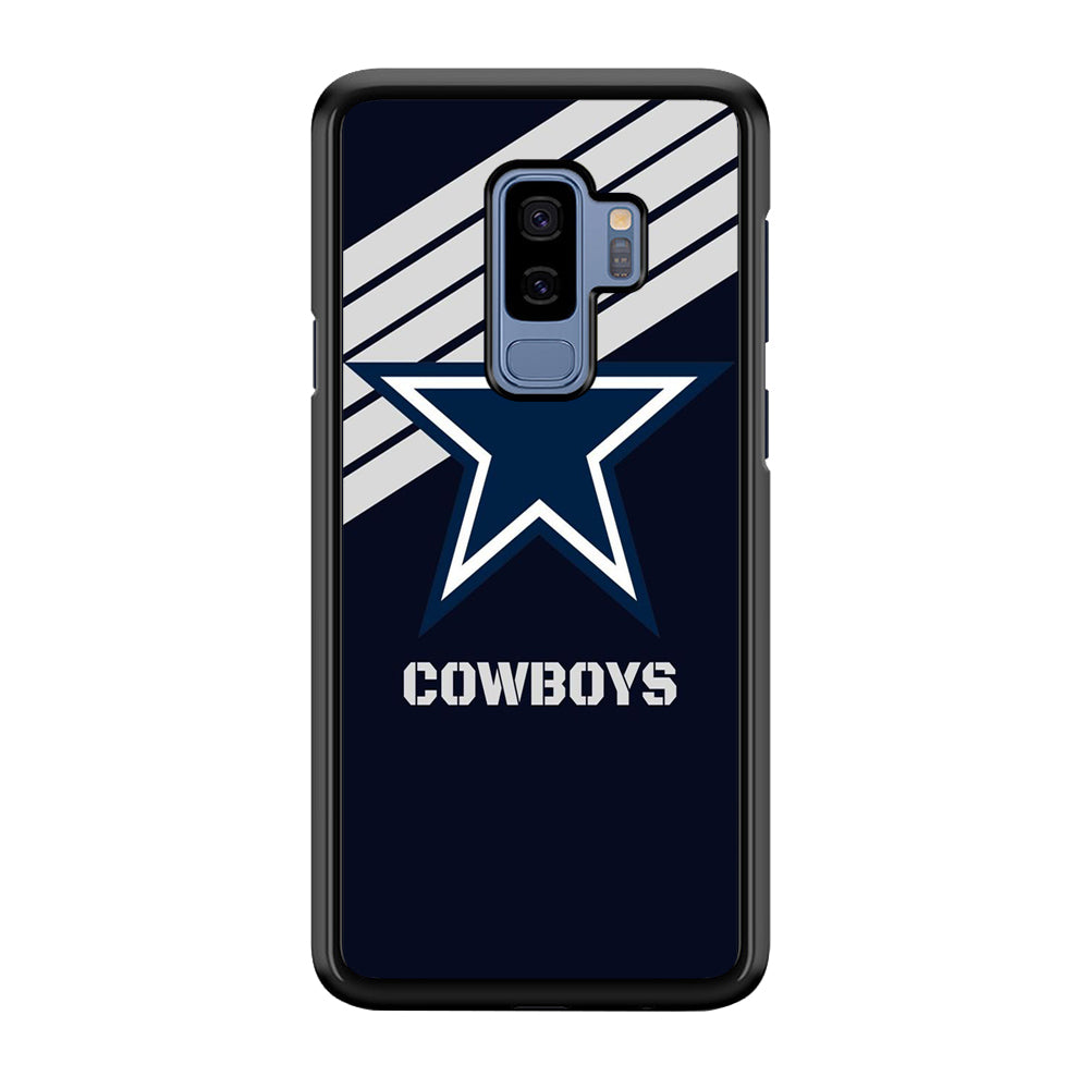 NFL Dallas Cowboys 001 Samsung Galaxy S9 Plus Case-Phone Case-Rubber Black (2D Case)-Altracase