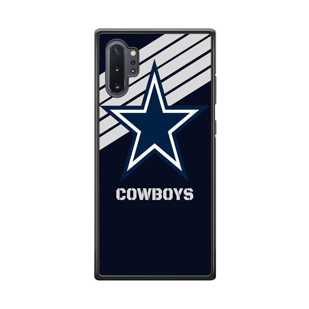 NFL Dallas Cowboys 001 Samsung Galaxy Note 10 Plus Case-Phone Case-Rubber Black (2D Case)-Altracase