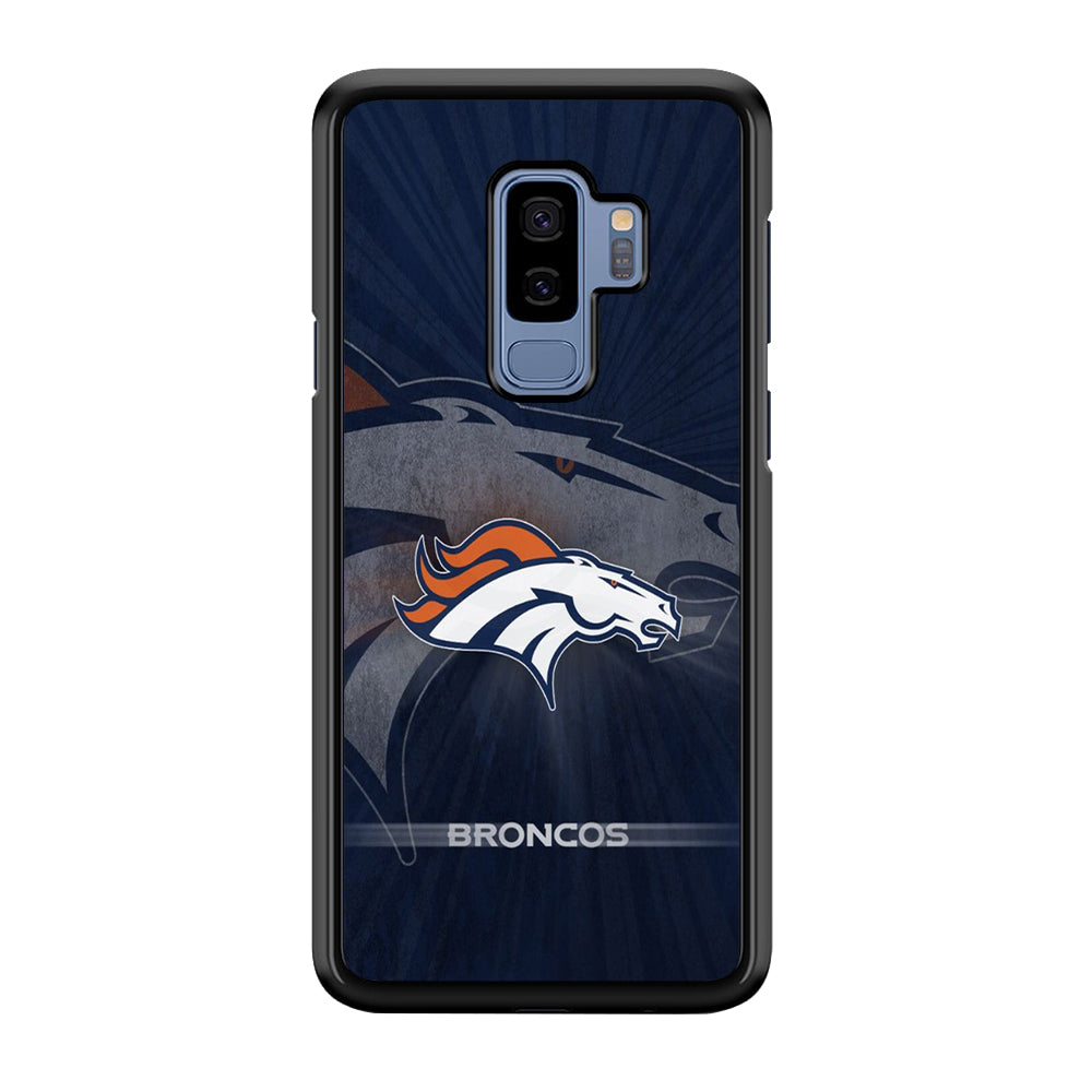 NFL Denver Broncos 001 Samsung Galaxy S9 Plus Case-Phone Case-Rubber Black (2D Case)-Altracase