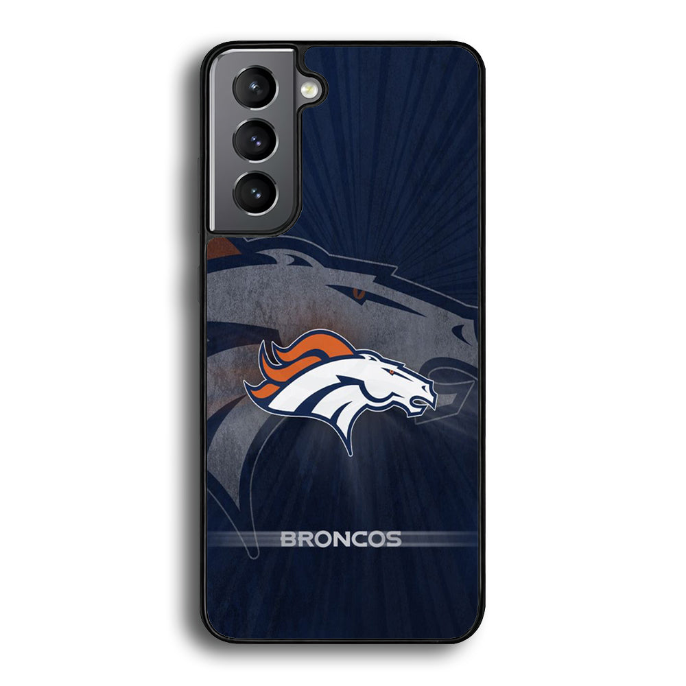 NFL Denver Broncos 001 Samsung Galaxy S24 Case-Phone Case-Rubber Black (2D Case)-Altracase