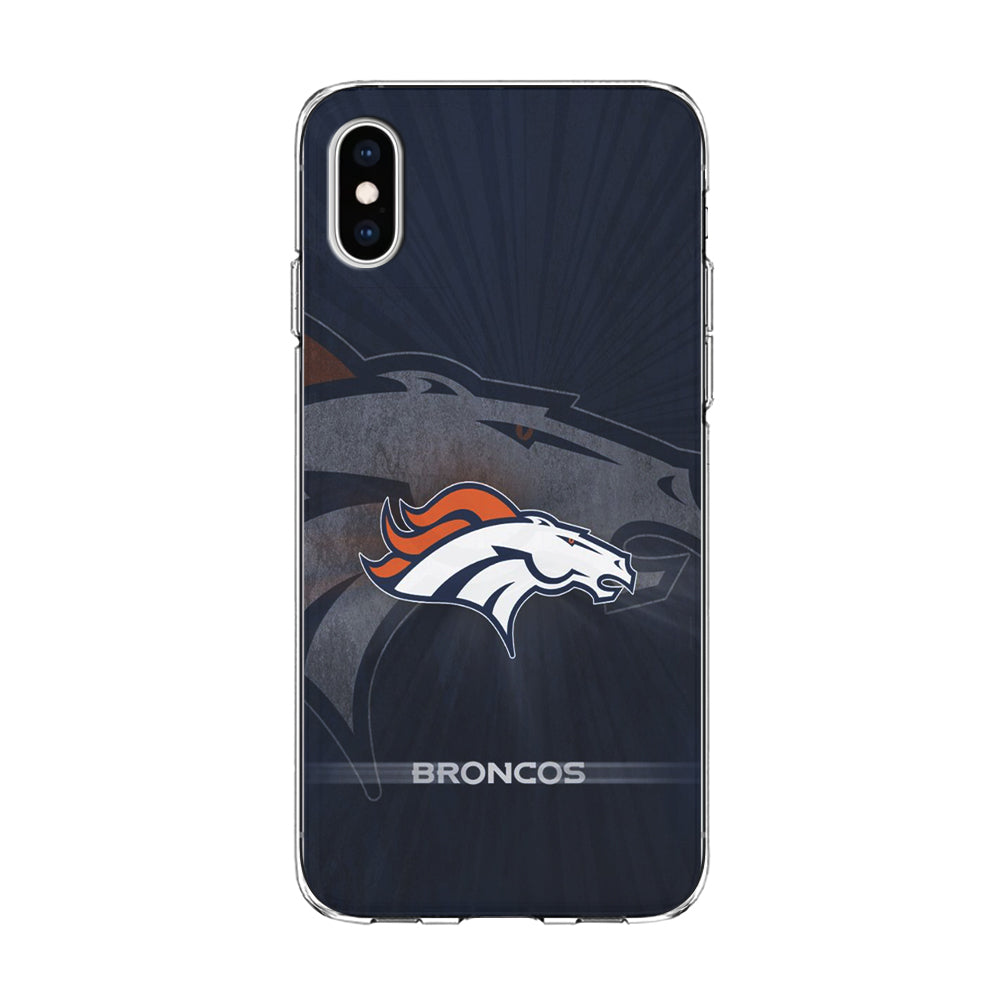 NFL Denver Broncos 001 iPhone Xs Case-Phone Case-Clear Soft Case-Altracase