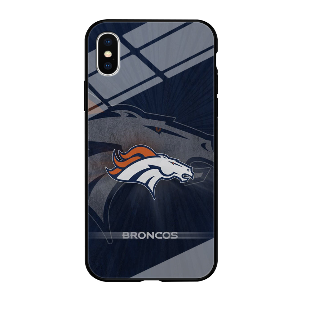 NFL Denver Broncos 001 iPhone Xs Case-Phone Case-Tempered Glass Case-Altracase