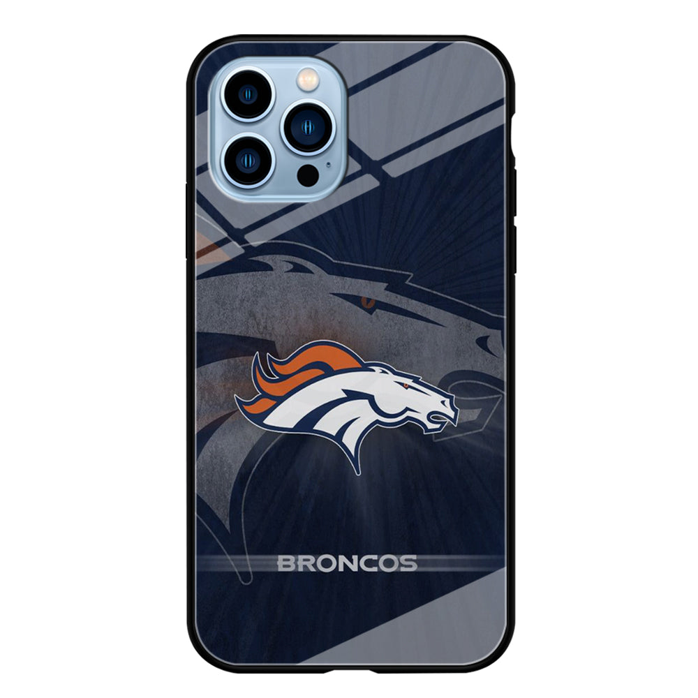 NFL Denver Broncos 001 iPhone 15 Pro Max Case-Phone Case-Tempered Glass Case-Altracase