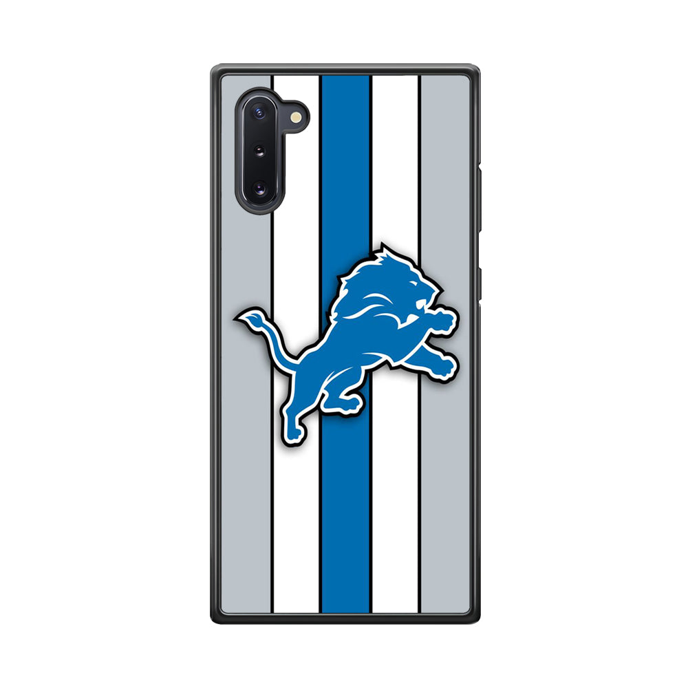 NFL Detroit Lions 001 Samsung Galaxy Note 10 Case-Phone Case-Rubber Black (2D Case)-Altracase