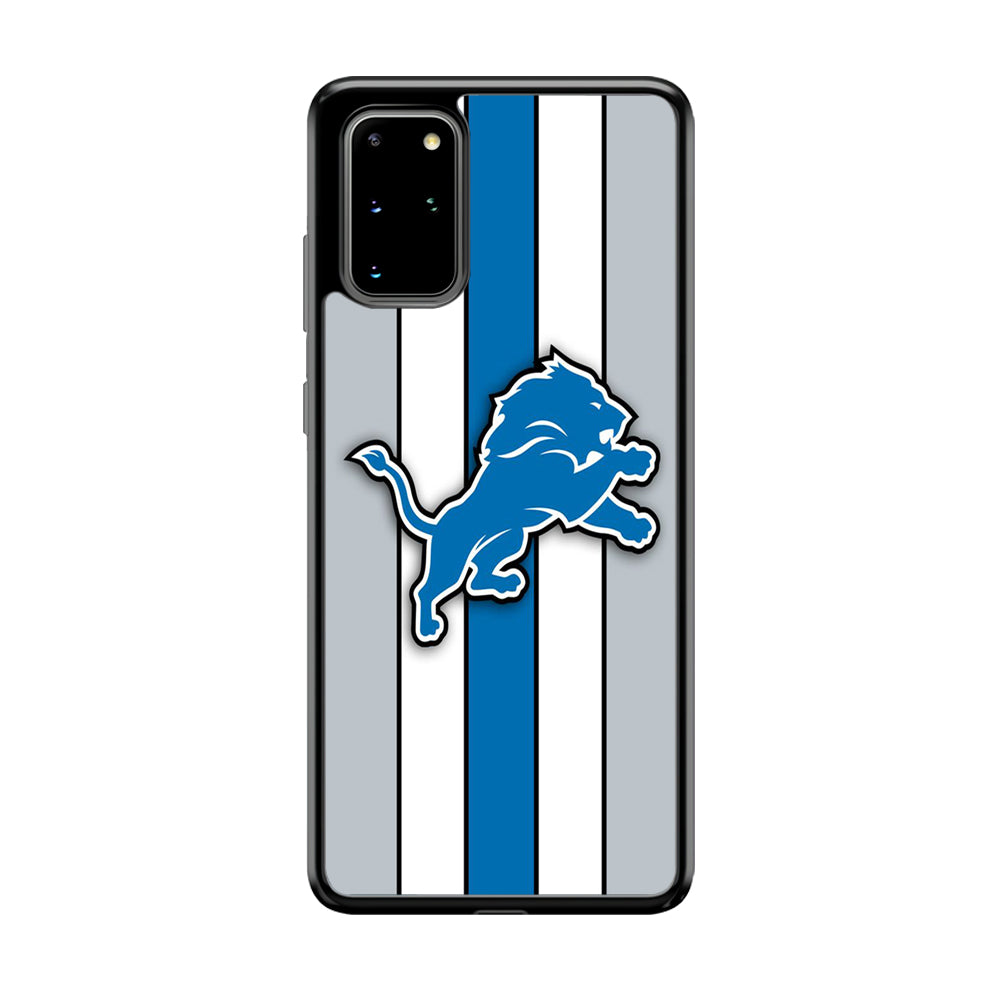 NFL Detroit Lions 001 Samsung Galaxy S20 Plus Case-Phone Case-Rubber Black (2D Case)-Altracase