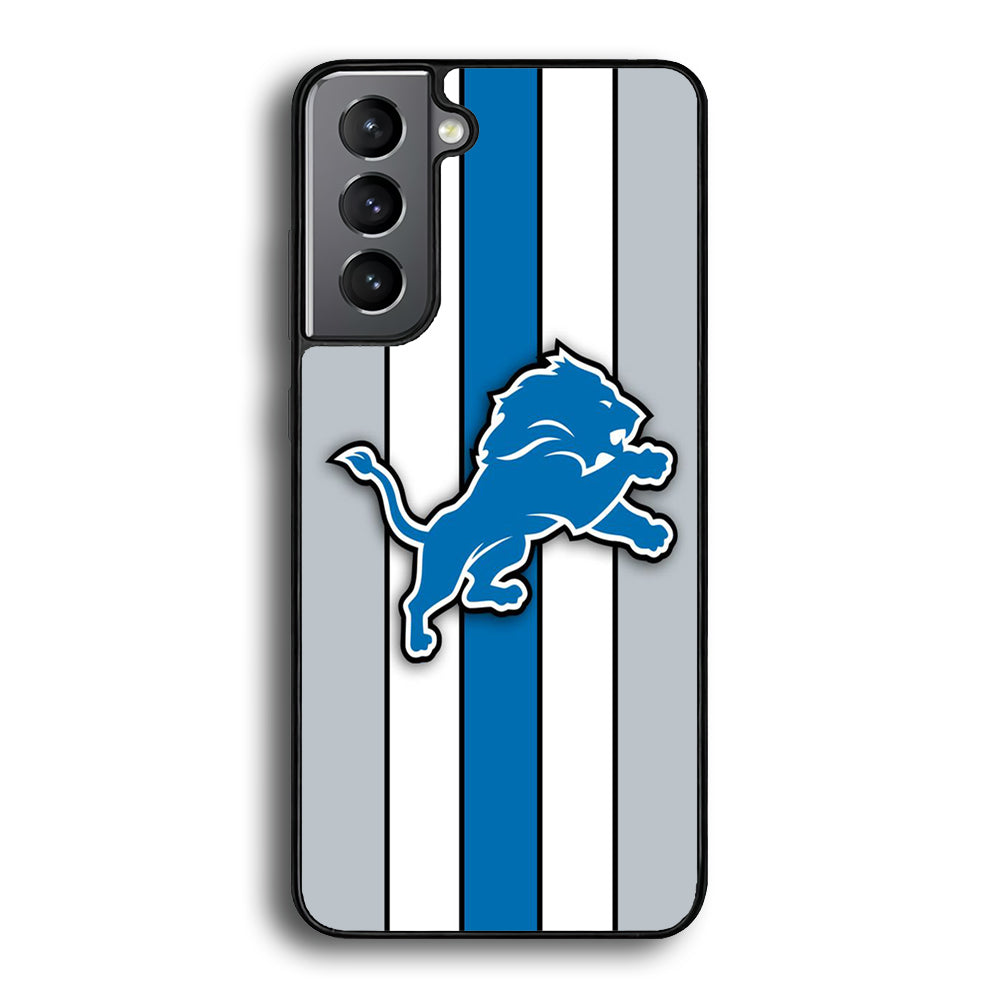 NFL Detroit Lions 001 Samsung Galaxy S24 Case-Phone Case-Rubber Black (2D Case)-Altracase