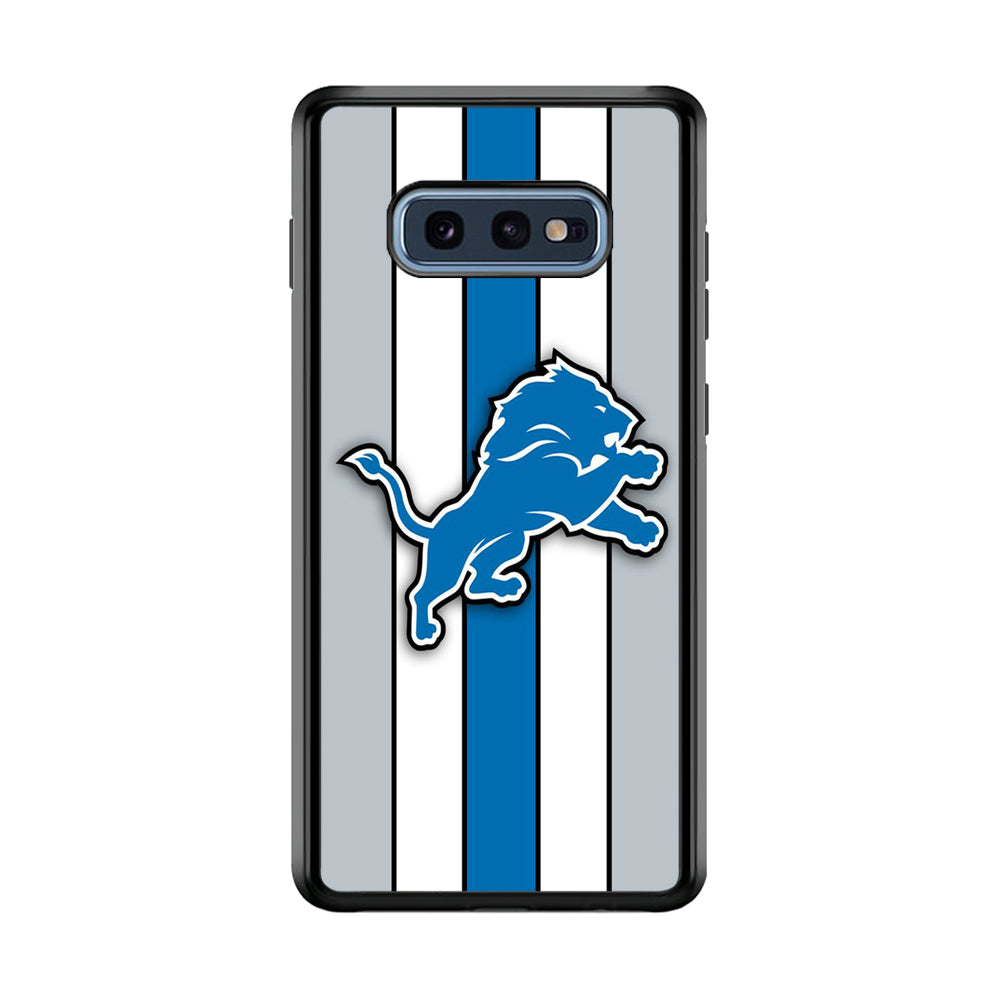 NFL Detroit Lions 001 Samsung Galaxy S10E Case-Phone Case-Rubber Black (2D Case)-Altracase