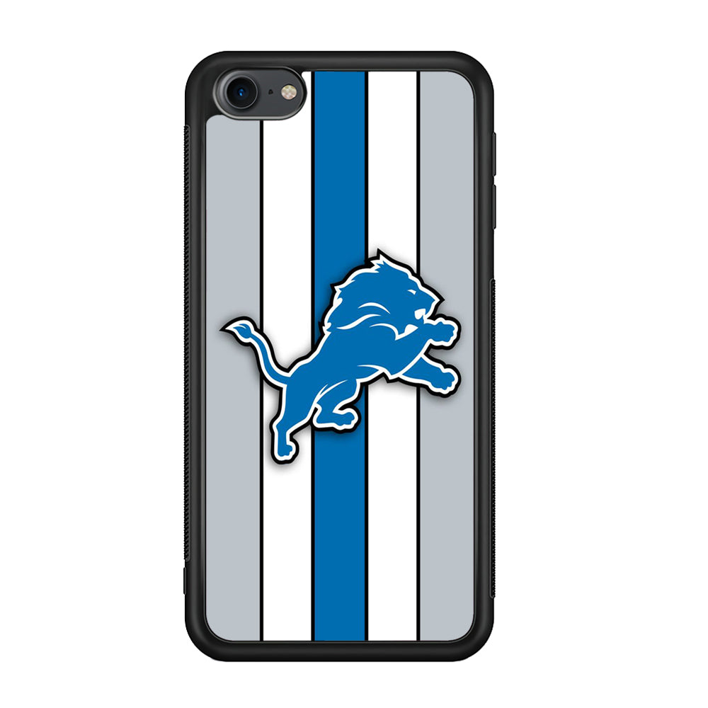 NFL Detroit Lions 001 iPod Touch 6 Case-Phone Case-Rubber Black (2D Case)-Altracase