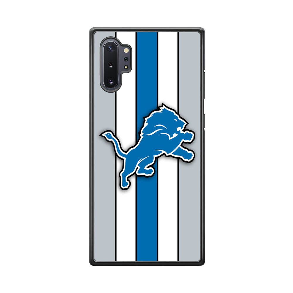 NFL Detroit Lions 001 Samsung Galaxy Note 10 Plus Case-Phone Case-Rubber Black (2D Case)-Altracase