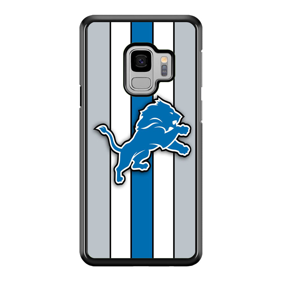 NFL Detroit Lions 001 Samsung Galaxy S9 Case-Phone Case-Rubber Black (2D Case)-Altracase