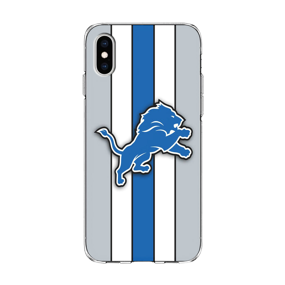 NFL Detroit Lions 001 iPhone Xs Case-Phone Case-Clear Soft Case-Altracase