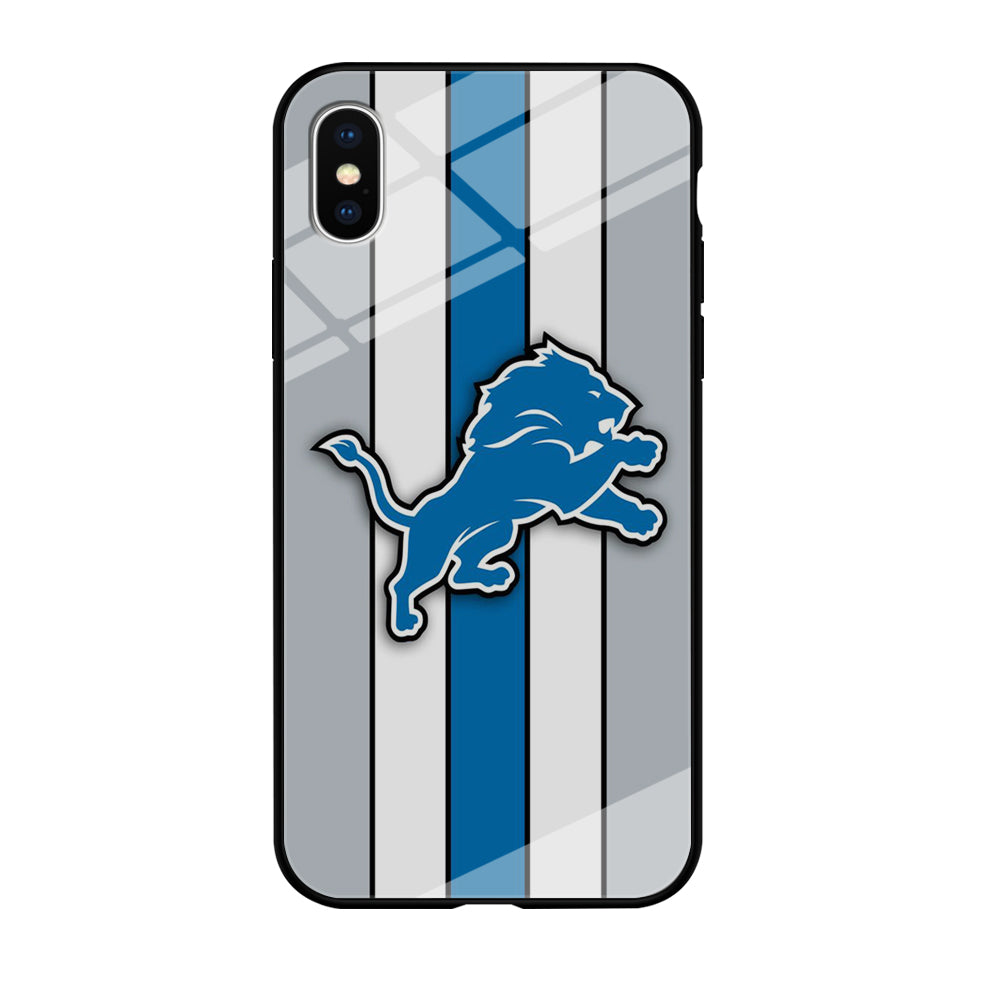 NFL Detroit Lions 001 iPhone Xs Case-Phone Case-Tempered Glass Case-Altracase