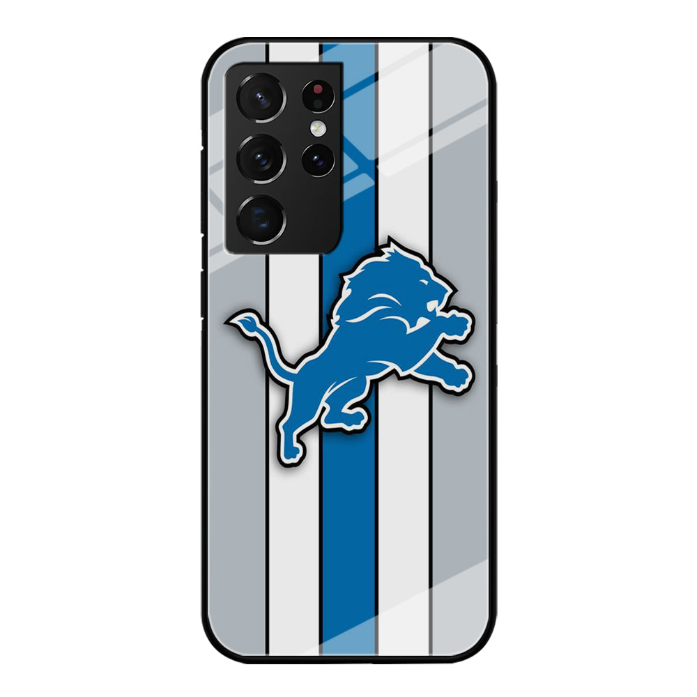 NFL Detroit Lions 001 Samsung Galaxy S23 Ultra Case-Phone Case-Tempered Glass Case-Altracase