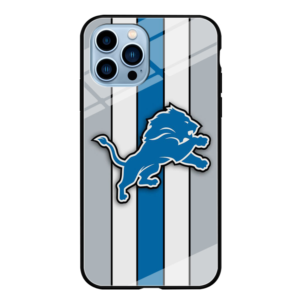 NFL Detroit Lions 001 iPhone 15 Pro Max Case-Phone Case-Tempered Glass Case-Altracase