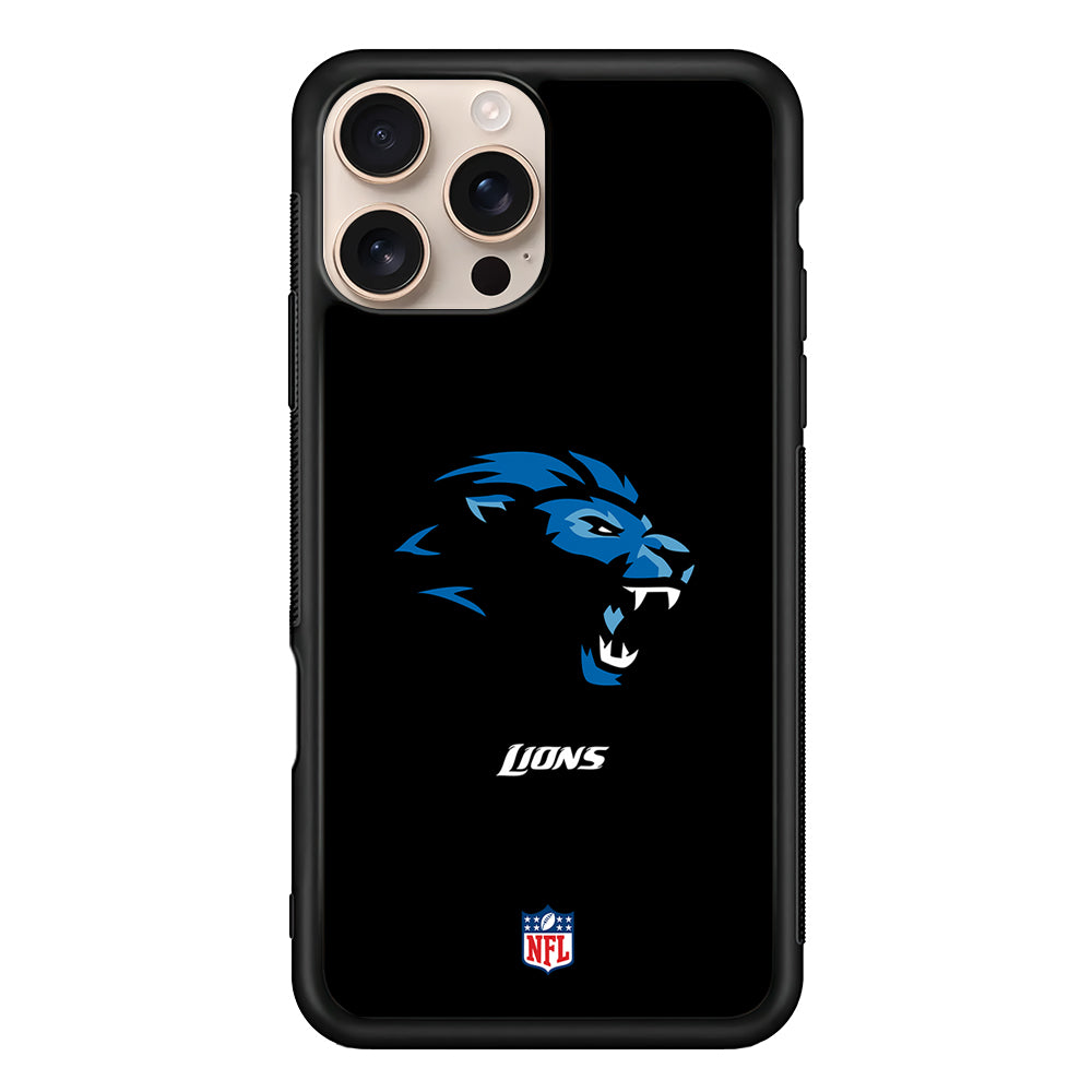 NFL Detroit Lions Black iPhone 16 Pro Case - Altracase