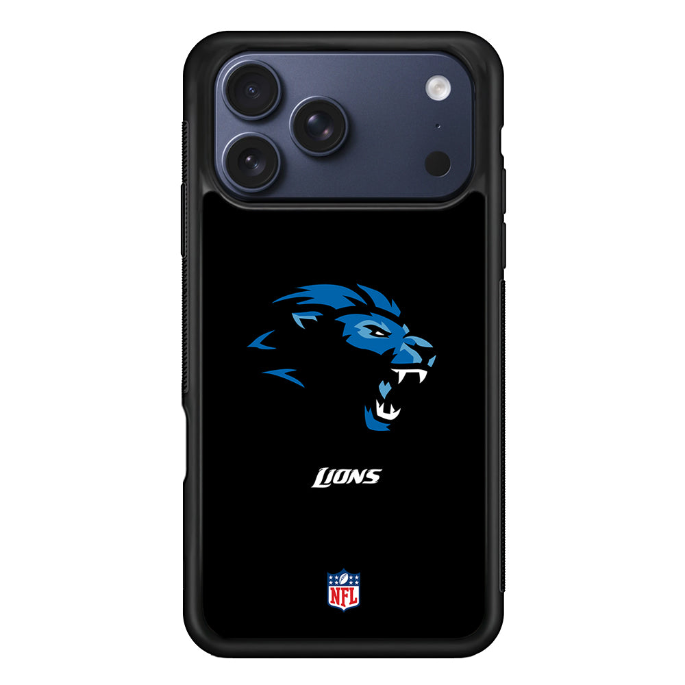 NFL Detroit Lions Black iPhone 17 Pro Case - Altracase