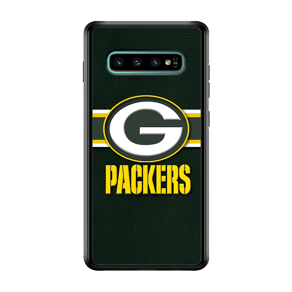 NFL Green Bay Packers 001 Samsung Galaxy S10 Case-Phone Case-Rubber Black (2D Case)-Altracase